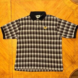 Vintage Chicago Blackhawks Shirt Mens XL Black Plaid Embroidered Logo 90s NHL